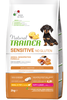 Trainer Natural SENS.No glut.Pup&Jun Mini losos 2 kg