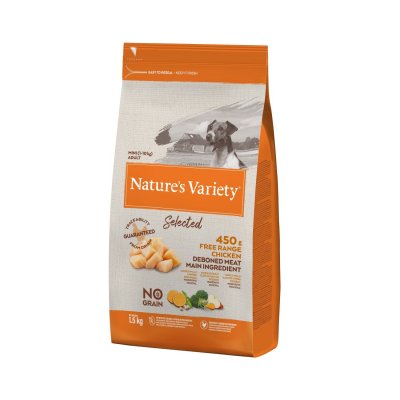 Nature's Variety Selected mini adult dog s kuřecím bez obilovin 1.5 kg