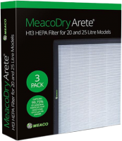 Meaco HEPA H13 filtr pro odvlhčovače Meaco Dry Arete 20L a 25L, 3 ks