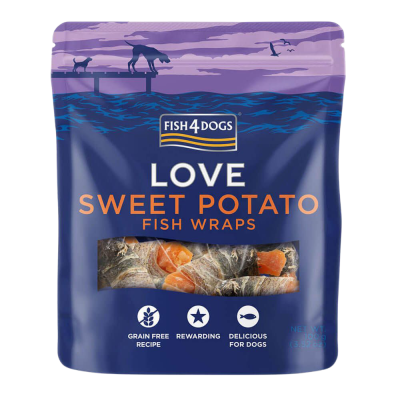 Fish4Dogs Pamlsky pro psy rybí závitky s batátou 100 g