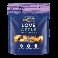 Fish4Dogs Pamlsky pro psy rybí závitky s jablkem 90 g Fish4Dogs Pamlsky pro psy rybí závitky s jablkem 90 g