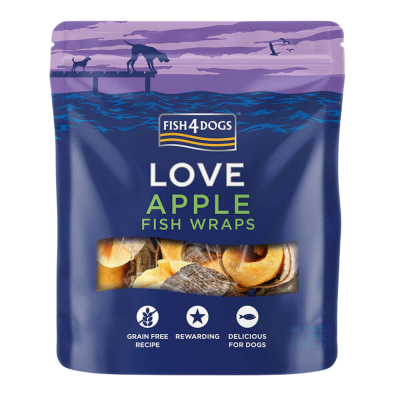 Fish4Dogs Pamlsky pro psy rybí závitky s jablkem 90 g