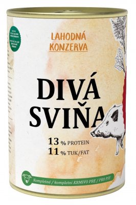 Pet Farm Family Divá Sviňa - konzerva pro psy 400 g