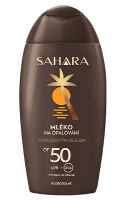 Sahara Mléko na opalování s kokosovým olejem OF 50, 200 ml