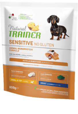 Trainer Natural Sensitive No gluten Pup&Jun Mini losos 800 g