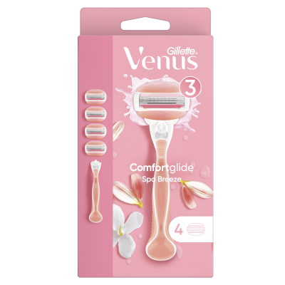 Gillette Venus Venus ComfortGlide Spa Breeze Holicí strojek + 4 holicí hlavice