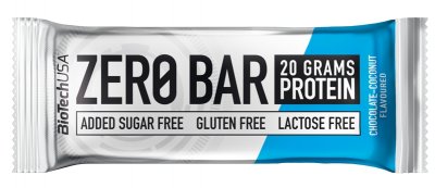 BIOTECH USA Zero Bar čokoláda-kokos 50 g