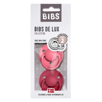 Bibs Colour Dudlíky z přírodního kaučuku - velikost 2, Coral/Ruby 2 ks Bibs Colour Dudlíky z přírodního kaučuku - velikost 2, Coral/Ruby 2 ks