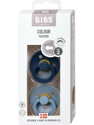 Bibs Colour Dudlíky z přírodního kaučuku - velikost 2, Deep Space/Petrol 2 ks