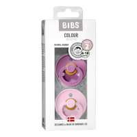 Bibs Colour Dudlíky z přírodního kaučuku - velikost 2, Levander/Baby Pink 2 ks