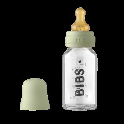 Bibs Baby Bottle skleněná láhev Sage 110ml