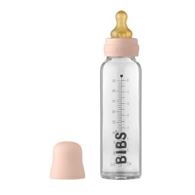 BIBS Baby Bottle skleněná láhev Blush 225ml