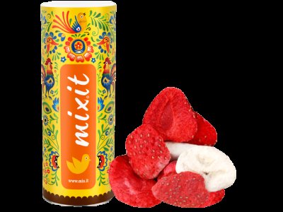 Mixit Velké křupavé ovoce - banán a jahoda 160 g