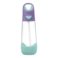 B.box Lahev na pití s brčkem - lilac pop 600ml