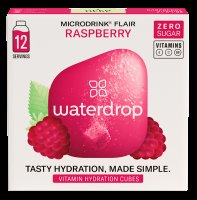 Waterdrop Flair malina, bezový květ, lipový květ 12 ks