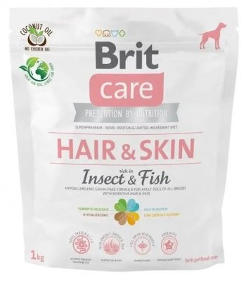 Brit Care Dog Hair&Skin Insect&Fish 1 kg