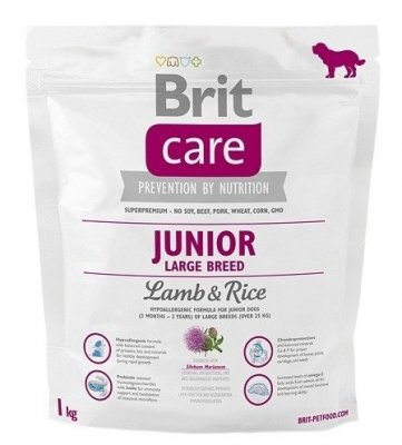 Brit Care Dog Junior Large Breed Lamb & Rice 1 kg