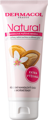 Dermacol Vyživující mandlová pleťová maska Natural 150 ml