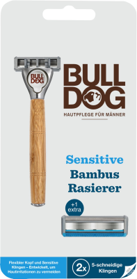 Bulldog Sensitive Bamboo holící strojek + náhradní hlavice 2ks