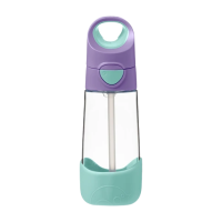 B.box Lahev na pití s brčkem - lilac pop 450ml