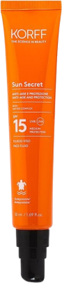 Korff Sun Secret Pleťový Fluid Spf 15 50 ml