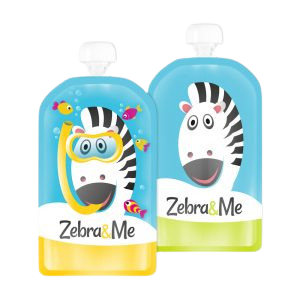 Zebra&Me Kapsička na dětskou stravu na opakované použití 2 ks