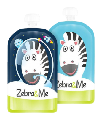 Zebra&Me Kapsička na dětskou stravu na opakované použití 2 ks