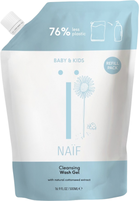 NAÏF Čisticí a mycí gel pro děti a miminka - náhradní náplň 500 ml