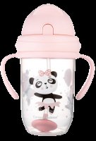 Canpol babies Exotic Animals Nevylévací hrneček se slámkou a závažím růžový 270ml Canpol babies Exotic Animals Nevylévací hrneček se slámkou a závažím růžový 270ml
