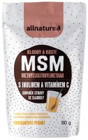 Allnature MSM s inulinem a vitamínem C - příchuť pomeranč 90 g