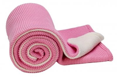 T-Tomi Pletená deka Winter Pink waves