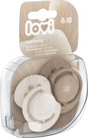 Lovi Silikonový dynamický dudlík HARMONY holka 6-18m 2 ks Lovi Silikonový dynamický dudlík HARMONY holka 6-18m 2 ks