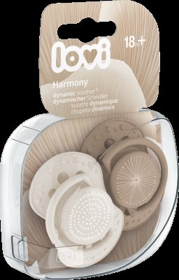 Lovi Silikonový dynamický dudlík HARMONY holka 18m+ 2 ks