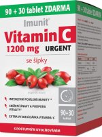 Imunit Vitamin C 1200 mg Urgent se šípky Imunit 90+30 zdarma 120 tobolek