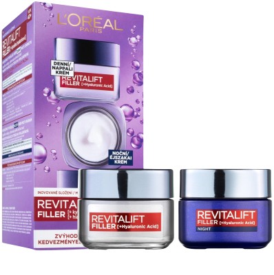 L'Oréal Paris Revitalift Filler Duopack denní a noční krém 2 x 50 ml