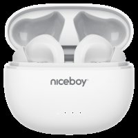 Niceboy Bezdrátová sluchátka HIVE Pins ANC 3 bílá