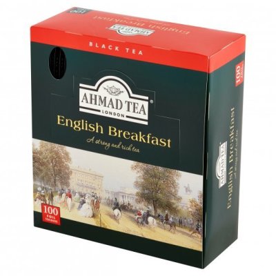 Ahmad Tea English Breakfast porcovaný čaj 100 x 2 g