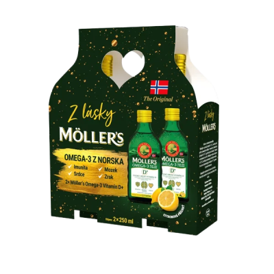 Möllers Dárkové balení Omega 3 2 x 250 ml