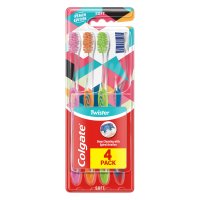 Colgate Twister Design Edition zubní kartáček měkký 4 ks