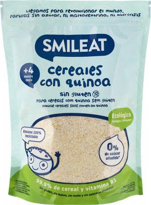 Smileat Organic kaše Kojenecké cereálie bez lepku s quinoou 4m+ 200 g