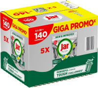 Jar Kapsle na nádobí Platinum Yellow All-in-One, Citrus 5 x 28 ks Jar Kapsle na nádobí Platinum Yellow All-in-One, Citrus 5 x 28 ks