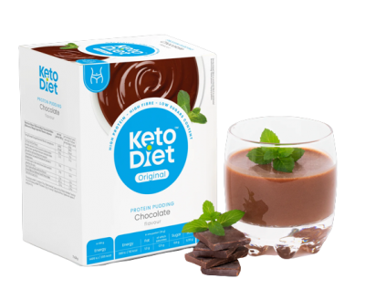 KetoDiet Proteinový pudink - příchuť čokoláda 7 ks