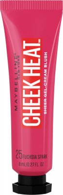 Maybelline New York Cheek Heat 25 Fuchsia Spark gelově-krémová tvářenka 8 ml