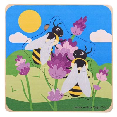 Bigjigs Vkládací puzzle životní cykly včely