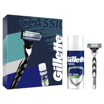 Gillette Dárková sada Mach3 Start holicí strojek + Series pěna na holení 100 ml 2 ks Gillette Dárková sada Mach3 Start holicí strojek + Series pěna na holení 100 ml 2 ks
