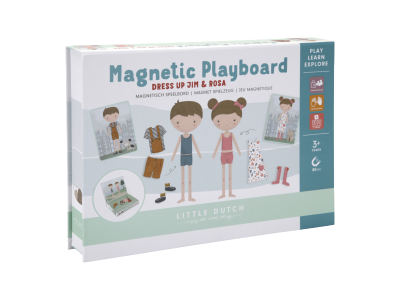 Little Dutch Magnetická hra oblékací Jim & Rosa