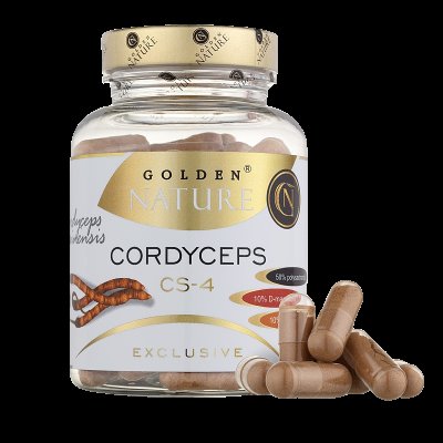 Golden Nature Exclusive Cordyceps sinensis CS-4 50% polysacharidů 100 kapslí Golden Nature Exclusive Cordyceps sinensis CS-4 50% polysacharidů 100 kapslí