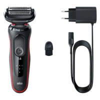 Braun Holicí strojek 5, 51-R1000s Wet&Dry červený
