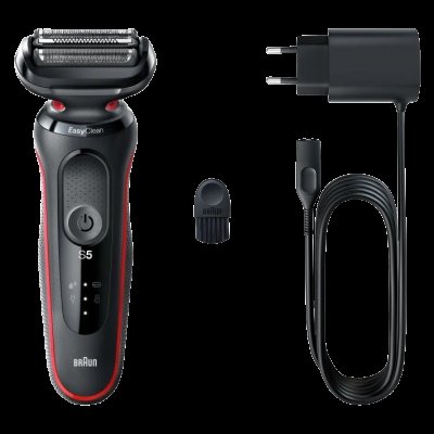 Braun Holicí strojek 5, 51-R1000s Wet&Dry červený Braun Holicí strojek 5, 51-R1000s Wet&Dry červený
