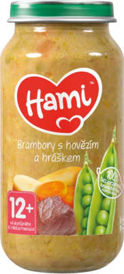 Hami příkrm Brambory s hovězím a hráškem od uk. 12. měsíce 250 g